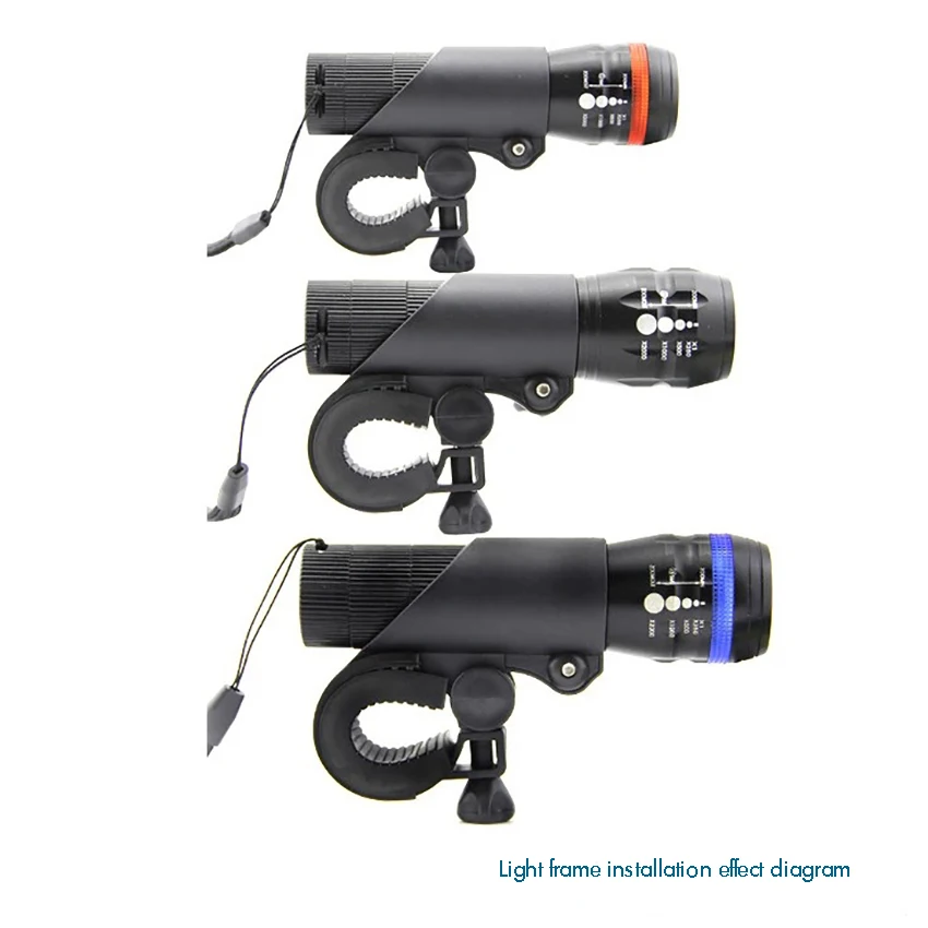 Cycling Handlebar Mount Light Holder Bike Flashlight LED Torch Clip Clamp Universal bicycle flashlight holder
