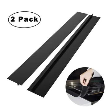 

Silicone slit strip Stove Counter Gap Cover strip Rubber Kitchen Oil-gas Slit Filler Heat Resistant Mat Pad Oil Dust Water Seal