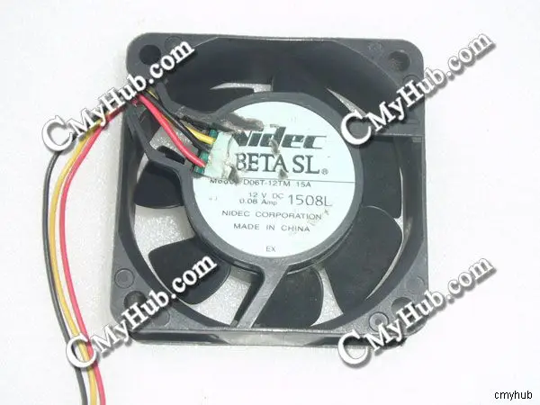 Для Nikon D06T-12TM 15A DC12V 0.08A 6025 6CM 60mm 60x60x25mm 3pin охлаждающий вентилятор | Компьютеры и офис