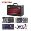 WORKPRO 408PC Домашний набор инструментов Механика Набор инструментов с 3 ящиками сверхмощный металлический ящик ► Фото 1/6