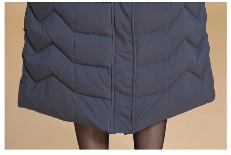 Теплая зимняя женская куртка больших размеров 5XL 6XL, женские длинные парки с капюшоном и меховым воротником, приталенная женская пуховая хлопковая куртка, зимнее пальто
