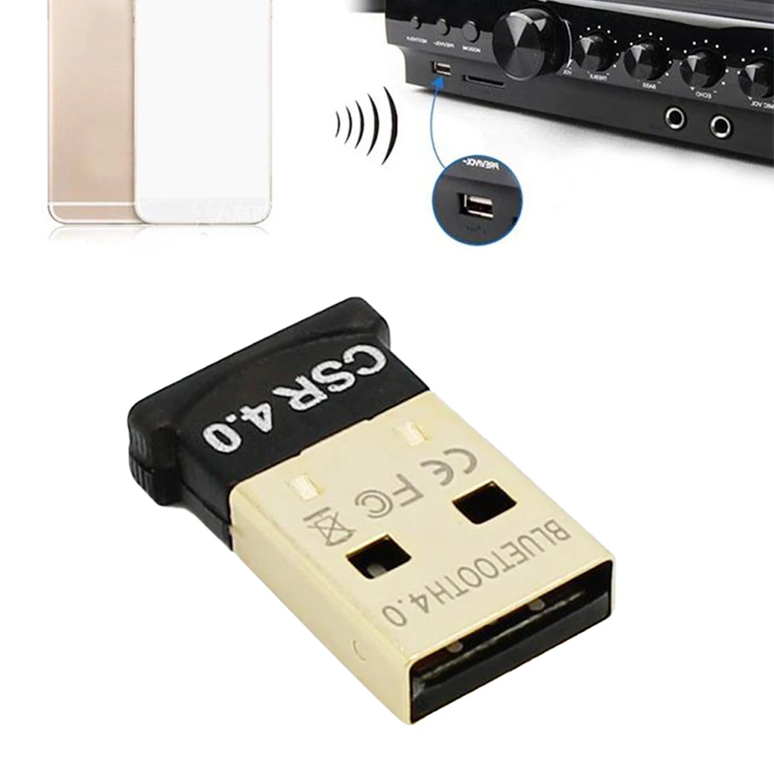 Беспроводной usb-адаптер Bluetooth 4,0 Bluetooth ключ Музыкальный звуковой приемник адаптер Bluetooth передатчик для компьютера ПК ноутбука