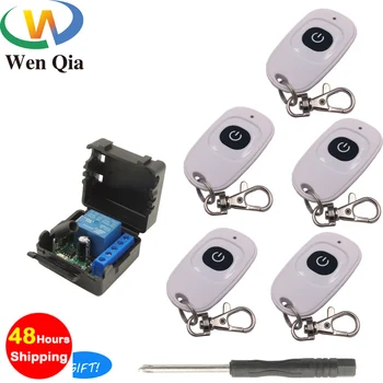 433 MHz Wireless DC 12V 1Channel Remote Control Switch Module and RF Transmitter Electronic For Lock Door Led Light Control Lamp dc 12v 1 channel remote control motor switch wireless curtain switch 2 button remote control for home light door access control