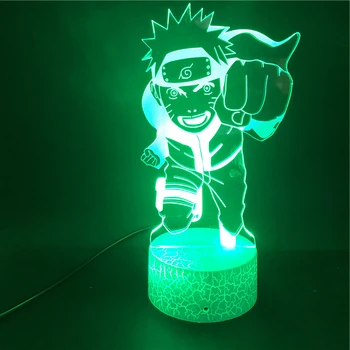 

3D Lamp Naruto The Japanese Anime The Alarm Clock Base Atmosphere Best Gift Smart Phone Control Usb Led Night Light Lamp