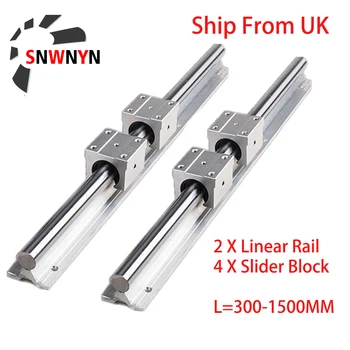 

SBR12 SBR16 SBR20 Linear Rail Guide Slide+SBR12UU SBR16UU SBR20UU Bearing Block 300 600 800 1000 1200 1500mm UK Free Shipping