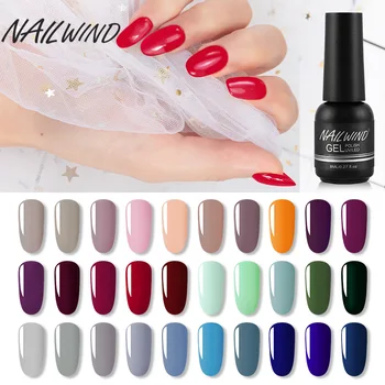 

NAILWIND Hybird Varnish Pure Color Gel Polish Set All For Manicure UV LED Semi Permanent Soak Off Nail Art Gel Nail Polish 8ML