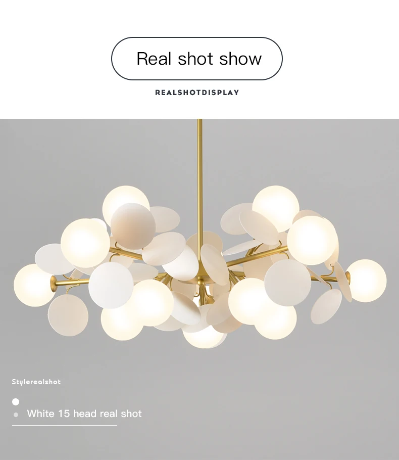 Modern Nordic Design LED Chandelier For Living Room Bedroom Dining Room Kitchen Ceiling Pendant Lamp Glass Ball G9 Hanging Light dining room chandeliers