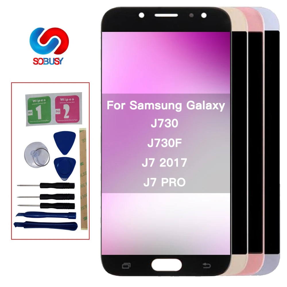 100% тестовый дисплей J7 Pro для samsung Galaxy 2017 J730 ЖК J730F сенсорный экран замена