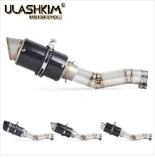 Motorcycle Full Exhaust Middle Link Pipe Slip On For Suzuki GSXR600 Gsxr700 Gsxr750 k7 GSX R700 R750 R600 GSXR 600 700 750
