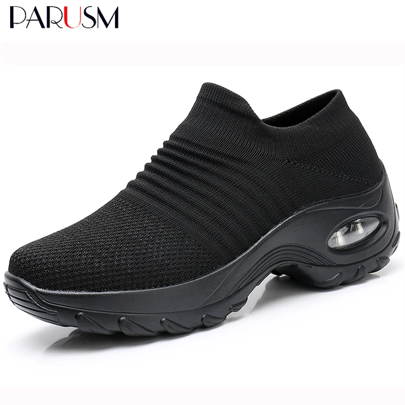 Zapatillas Deportivas de Malla Transpirable para Mujer, Tenis Femeninos Planos con Plataforma Deporte, Primavera Otoño - AliExpress