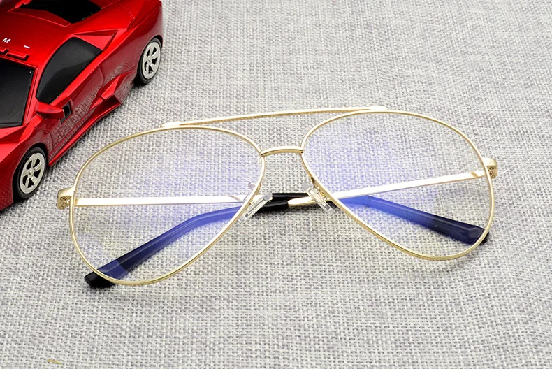 Zerosun очки оправа для мужчин и женщин авиационные очки мужские очки из нержавеющей стали компьютерные очки блокировка синий светильник UV400