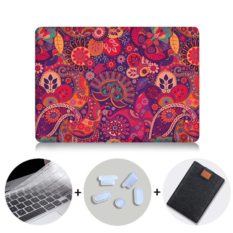 MTT чехол для ноутбука Macbook Air 11 13,3 12 дюймов Pro retina 13 15 с сенсорной панелью Жесткий Чехол сумка для ноутбука Funda a1706 a1466 - Цвет: MB06