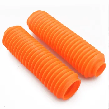 

Orange Color Motorcycle Front Shock Absorber Fork Dust Cover Protector Gaiters Gators Universal
