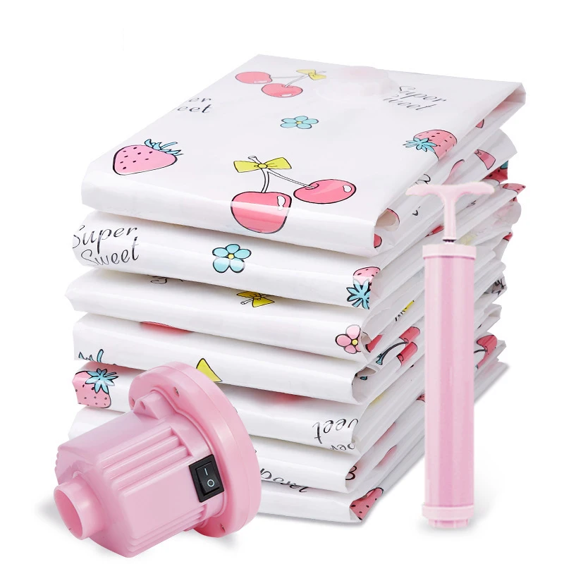 

1/4/8 PCS Vacuum Bag for Clothes Large Compressed Storage Bag Saving Space Seal Bags Wardrobe Closet Home for Organizer Foldable