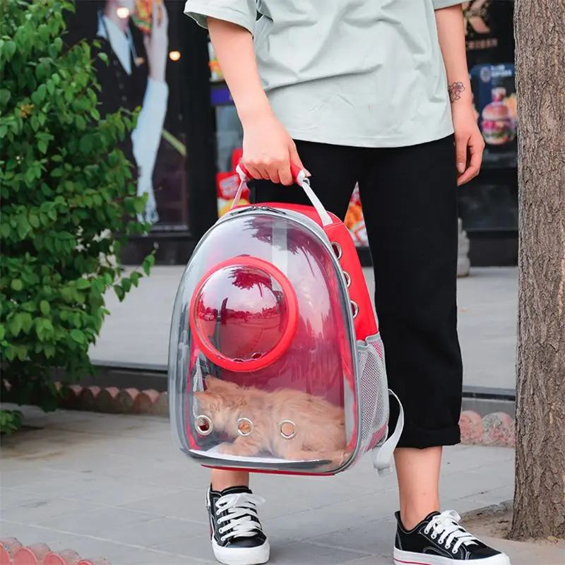Мода 1 комплект полный прозрачный ПЭТ Наплечная Сумка с изображением кошки 5 шт. Pet Дорожная простая космическая сумка 8 цветов 29x18x42 см