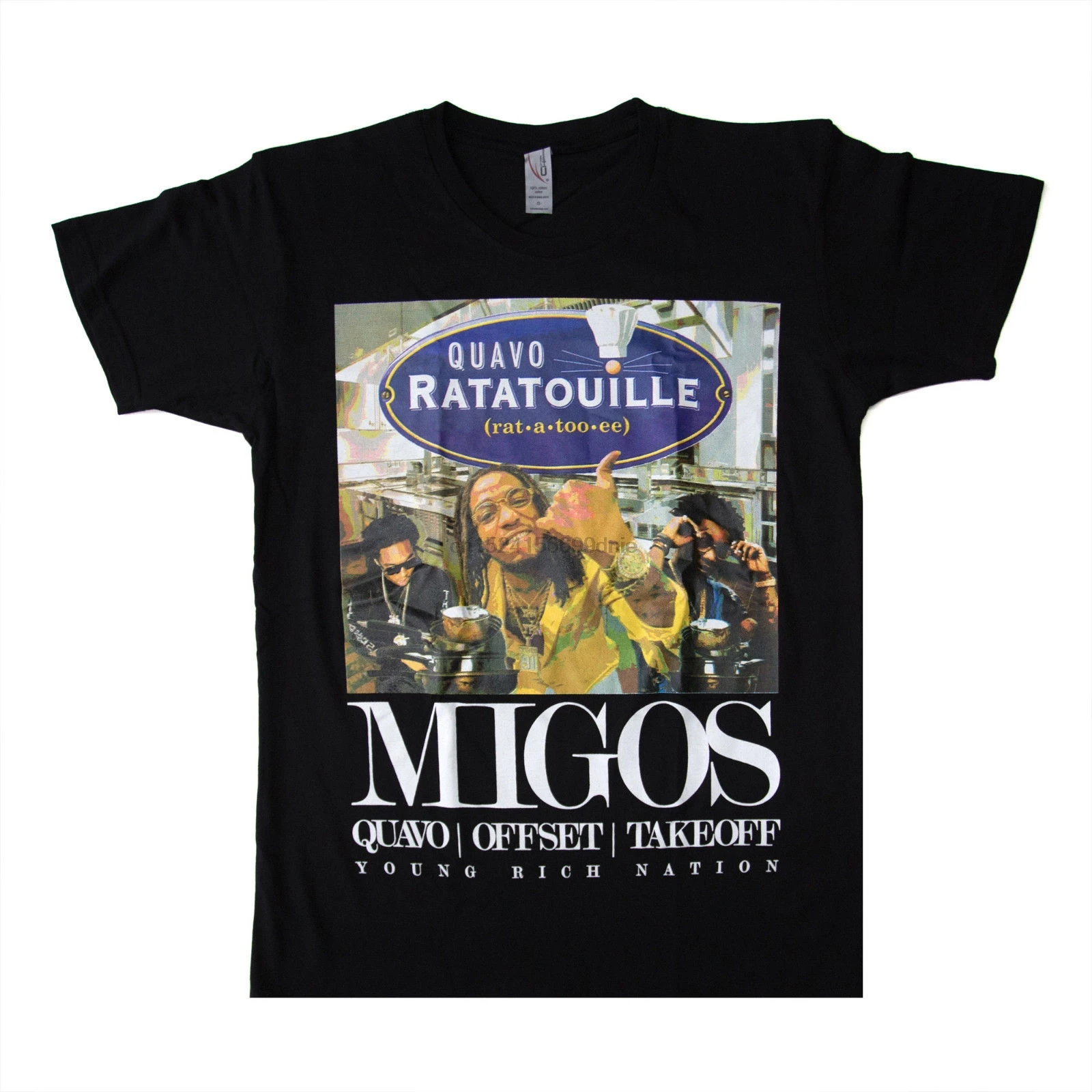 Official Migos Merch Quavo Ratatouille T-Shirt Culture | Мужская одежда