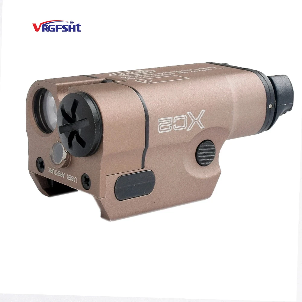 Tactical XC2 Compact Mini Glock Under Hanging Laser + Flashlight, Pistol Light, Red Spot Laser, LED Flashlight, Hunting Air Gun