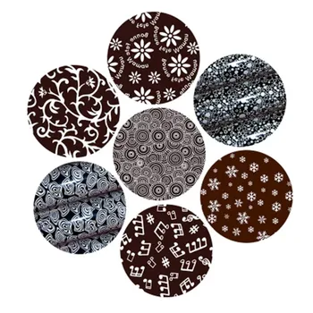 

20PCS Chocolate transfer paper DIY hand-baked edible printed paper food cake decoration insert card edge mold