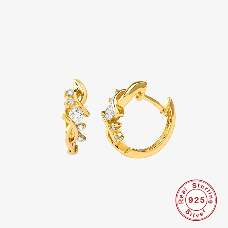 

Aide plata de ley 925 Pendientes Minimalist Korea INS Cute Earrings Hoop for Girlfriend Sister Souvenir Earring Fashion Jewelry