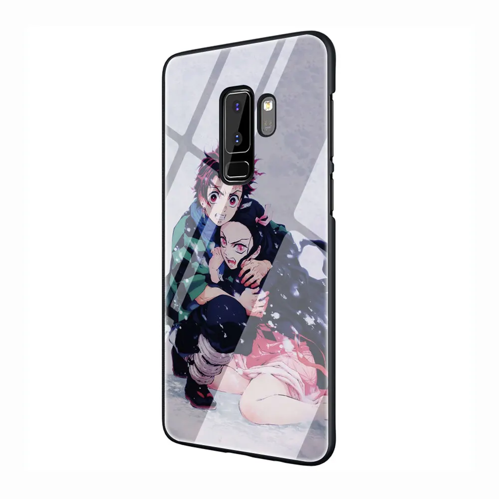 G8 EWAU чехол для телефона из закаленного стекла Kimetsu no Yaiba, аниме, Demon Slayer, для Galaxy S7 edge, S8, 9, 10 Plus, Note 8, 9, 10, A50, 60, 70 - Цвет: G8