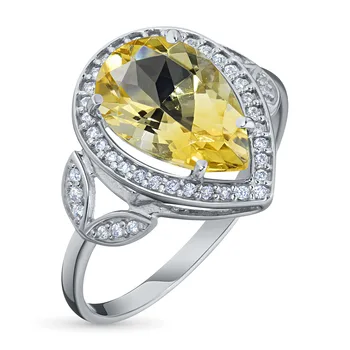

A ring of silver with citrine and cubic zirconia e0636kts04200068