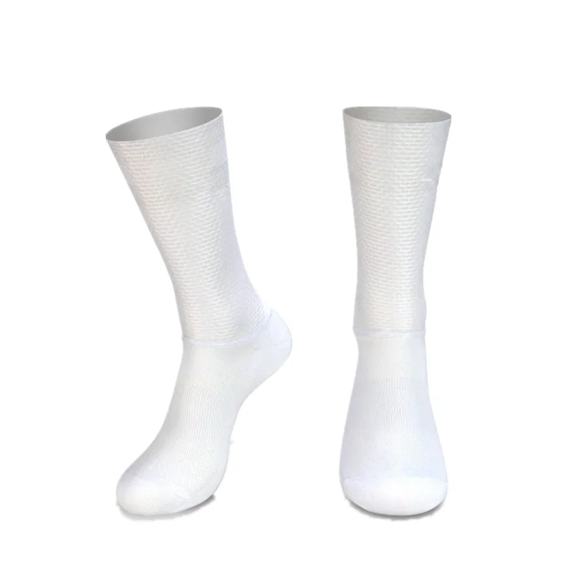 Calcetines aerodeslizantes de silicona para hombre, medias deportivas de equipo profesional, para Ciclismo, correr y bicicleta, novedad