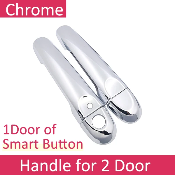 Handle 1 Button Дверные ручки автомобильные аксессуары для Nissan JUKE 2010~ Infiniti ESQ хромированная внешняя ручка Накладка набор - Название цвета: Handle 1 Button