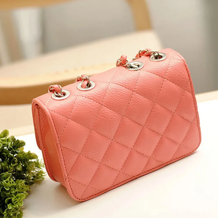 Артикул turn bag2019 Новая Бриллиантовая решетка цепи хан издание на одно плечо сумка Мода aslant маленькая сумка сумочка