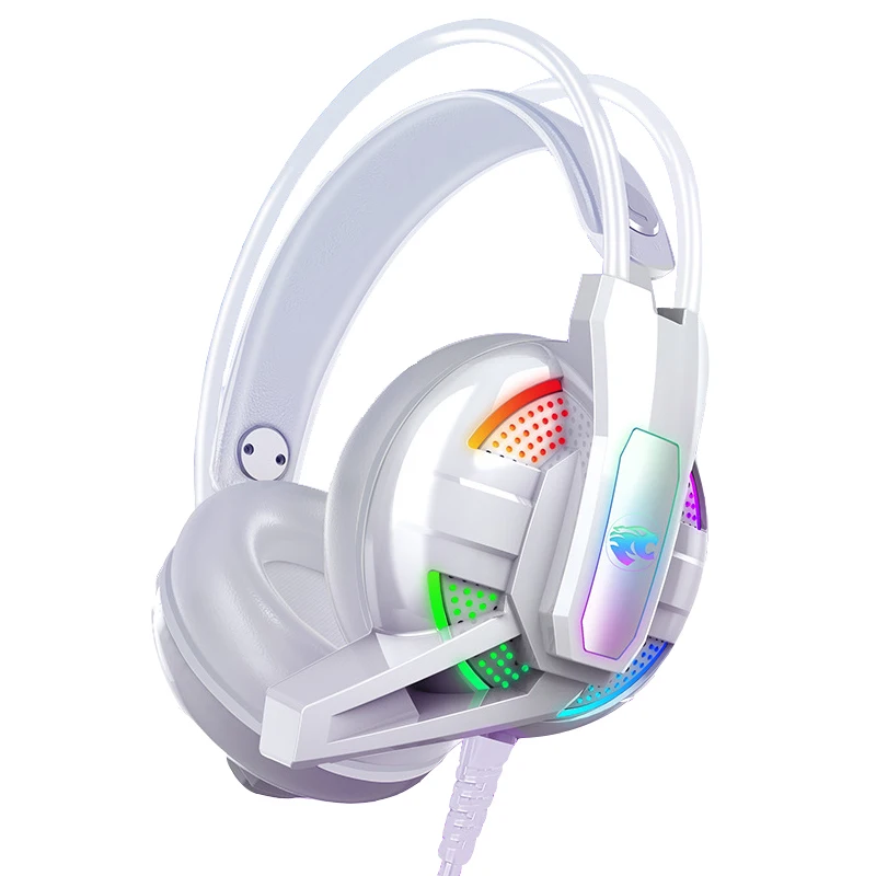 White-RGB light Игровые наушники PS4 4D стерео RGB Marquee наушники Проводная игровая гарнитура с микрофоном для нового Xbox One/ноутбука/ПК планшета геймера - Цвет: White-RGB light