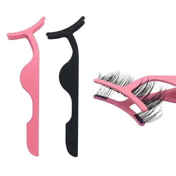 

1PC Stainless Steel Magnetic False Eyelash Tweezers Eye Lash Applicator Clip Eyelash Extension Curler Nipper Makeup Forceps Tool
