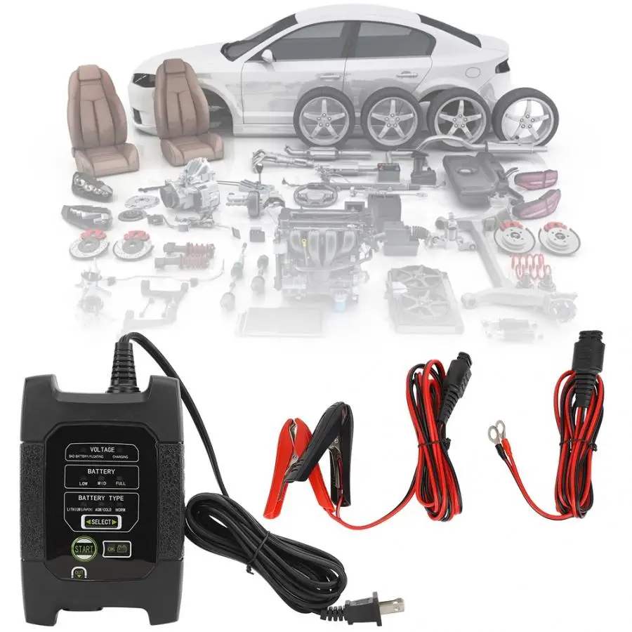 Для зарядки в автомобиле 12V автомобиль интеллигентая(ый) Батарея Тестер светодиодный Дисплей генератор анализатор штепсельная вилка американского стандарта 110V араба Аксесуар