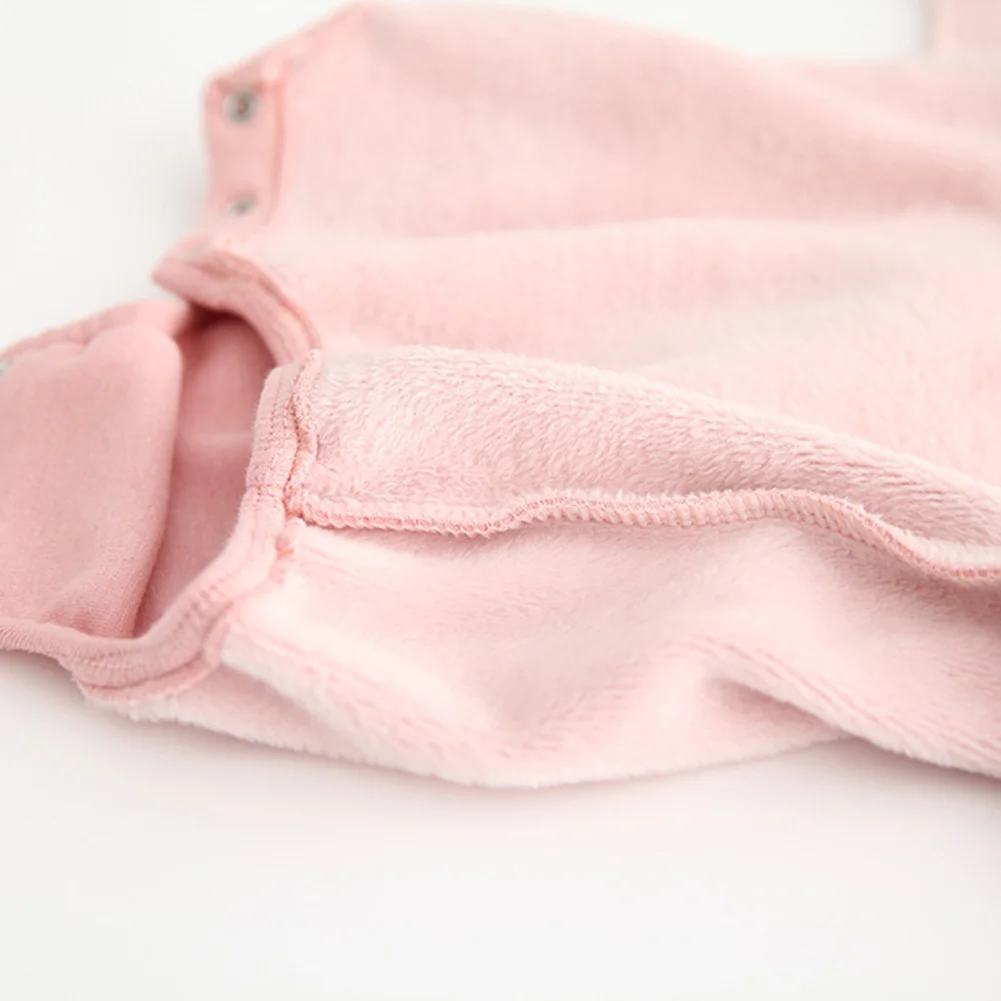 Cute Newborn Baby Romper Rabbit Ears Baby Girl Boy Soft Plush Long Sleeve Hooded Romper Jumpsuit For 0-12Months