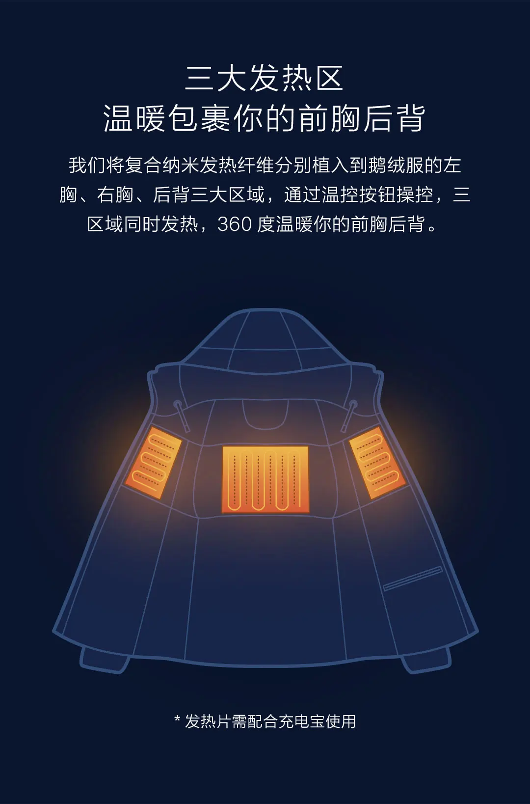 Xiaomi Youpin Vanke бесшовный замок Теплая температура гусиный пуховик умный контроль температуры бесшовный замок температуры