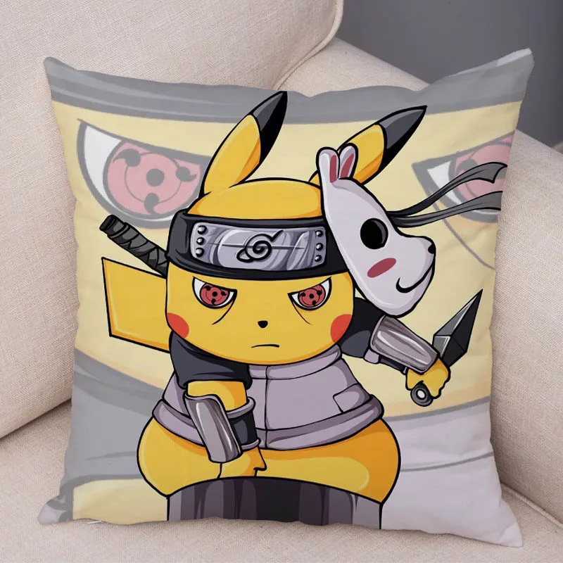 Забавный Pikachu Cos японский аниме Наруто наволочка для подушки Декор милый мультяшный Покемон наволочка для дивана автомобиля домашняя плюшевая наволочка - Цвет: 7