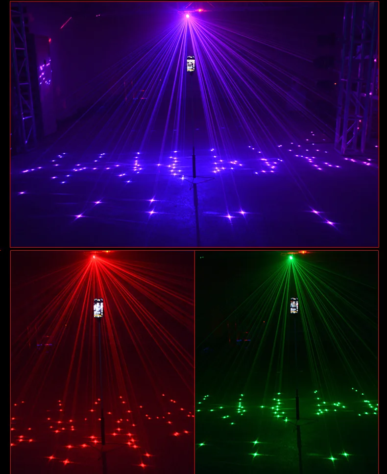 Meteor shower beam Star Laser Light for Hassle-Free Holiday Decorating – Sparking or Still Red and Green Disco DJ Concert Lights