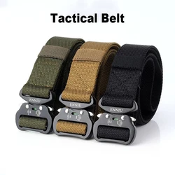Men's Tactical Belt ENNIU Aviation Aluminum Buckle Quick Release Buckle Belt Nylon Multifunctional Training Outdoor Belt