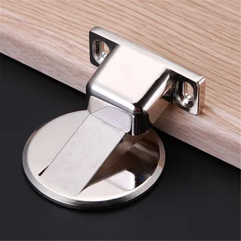 

1pc Door suction device Suction Door Stops Invisible Anti-collision Punch Stainless Steel Magnetic Home Free post