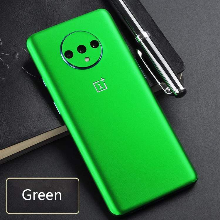 Новая ПВХ наклейка для телефона s для Oneplus 7T задняя защитная пленка наклейка One Plus 7T Pro наклейка клейкая кожа - Цвет: green