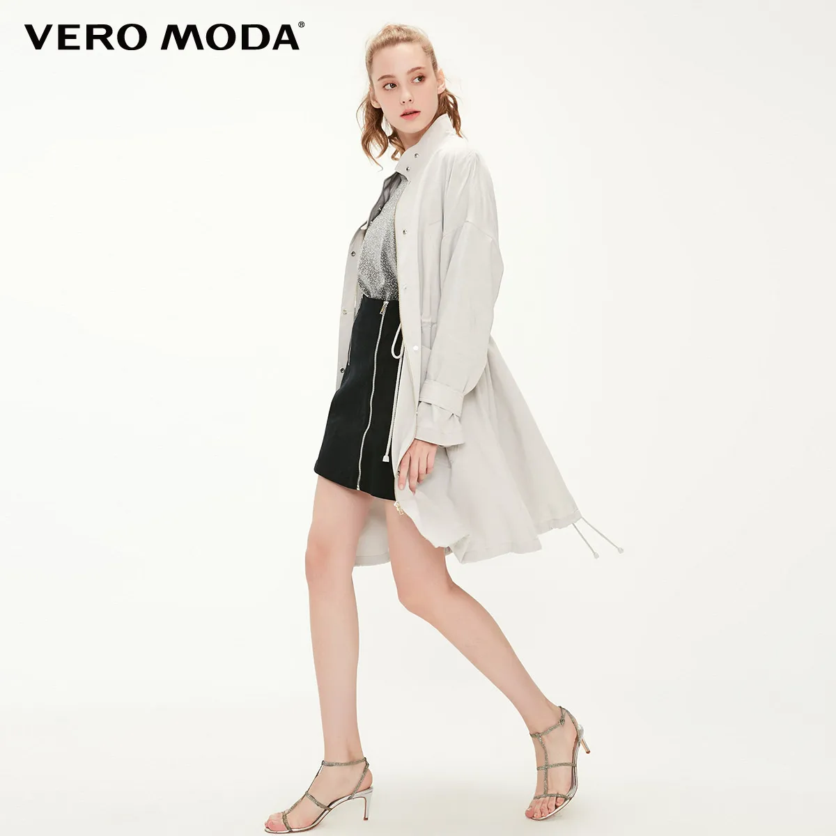 Vero Moda Тренч с короткими рукавами и кулиской | 319121529