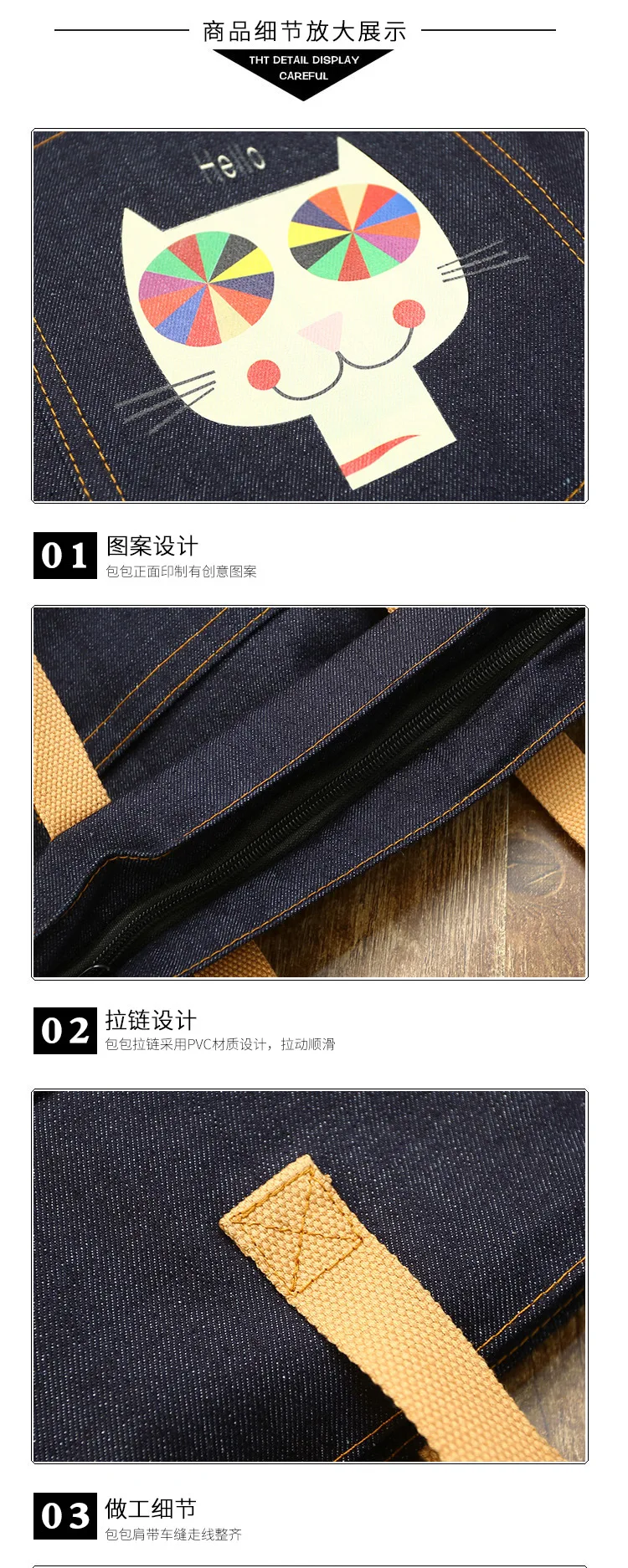 Micro for New Style Cowboy Bag Fashion Versatile Korean-style Cloth Bag Casual One-Shoulder Canvas Women's Hand Hipster Shoulder