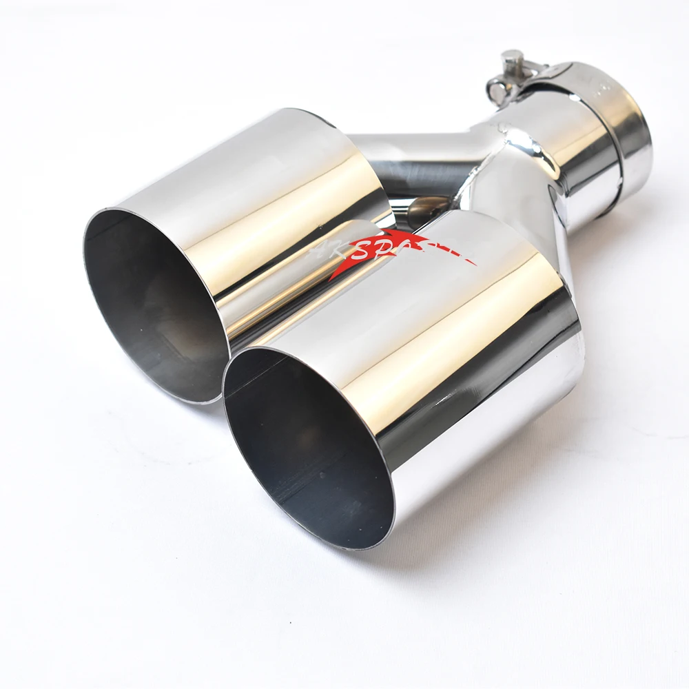 Simgle Layer Dual Exhaut Pipe exhaust muffler tip exhaust pipe muffler exhaust trim pipe
