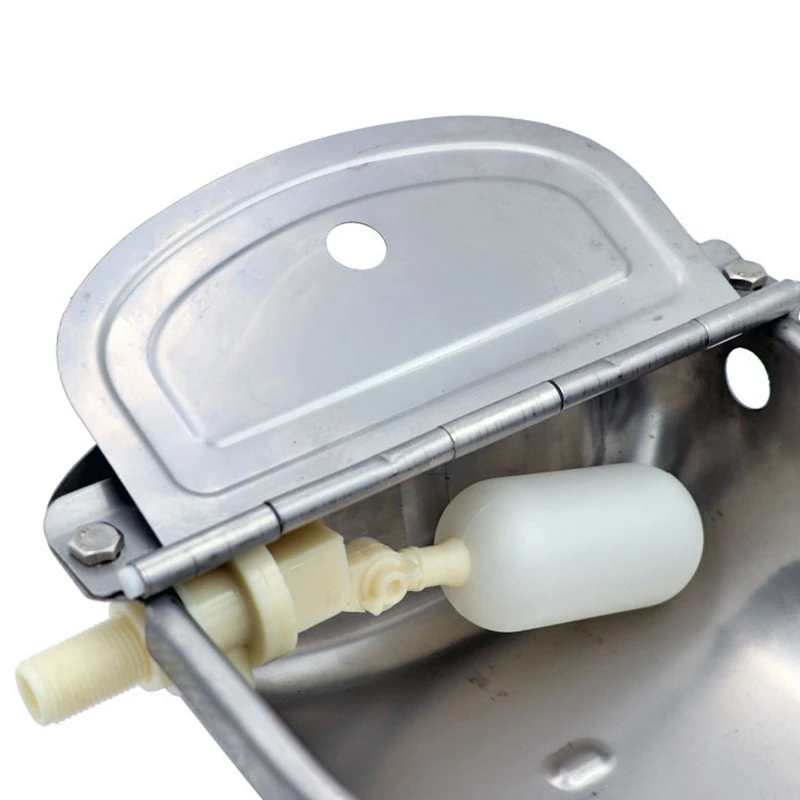 4L 304 Кормушка Для Воды Из Нержавеющей Стали, миска для лошадей, коз, овец, свиней, поплавок, миска, автоматическая поилка, поилка, аксессуары для крупного рогатого скота