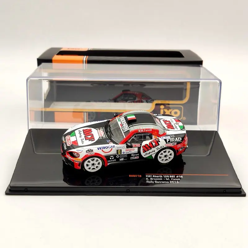 

IXO 1:43 для FIAT Abarth 124 RGT #10 Rally Sanremo 2019 RAM719 модели литья под давлением игрушки автомобиль
