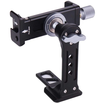 

AMS-Newest Smartphone Tripod Mount Adapter - Adjustable Metal Phone Tripod Holder With Cold Shoe For Tripod Ballhead, Universal
