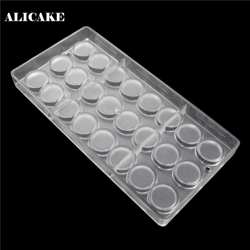 Круглая 3D форма из поликарбоната для шоколада пластиковый поднос формы конфет и