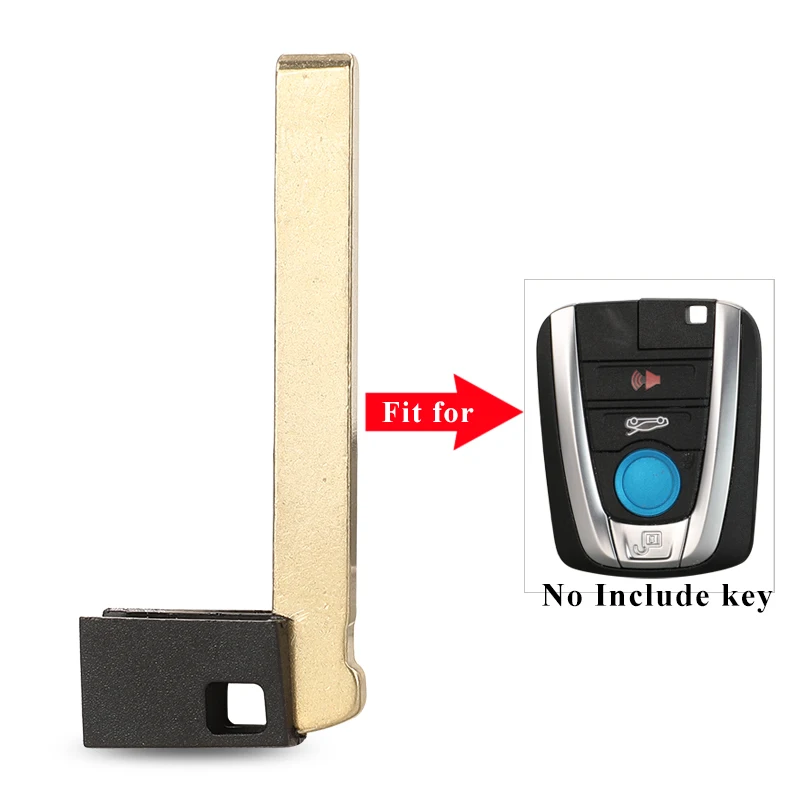 Keyforkess 1/10pcs inserto lama chiave non tagliata di emergenza per BMW i3 serie i8 2014 2015 2016 2017 sostituzione vuota chiave remota intelligente -