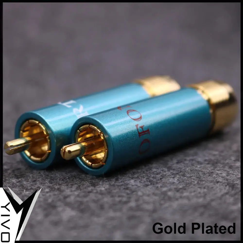 8 шт. YIVO Hi-end HIFI XSSH латунь медь позолоченный разъем RCA разъем 11 мм Макс Аудио вилки разъемы