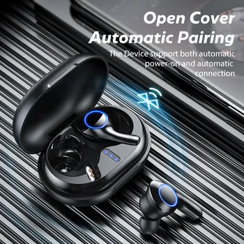 

TWS 5.0 Bluetooth Headphone LED Display Stereo Sports Waterproof Earbuds Noise Cancel Headsets Charging Case Wireless Earphone