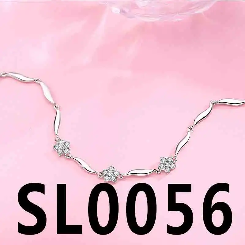 TS-SL004 прекрасный медведь 925 пробы Серебряный испанский драгоценный камень медведь версия браслет ювелирные изделия женский браслет оптом цена - Цвет камня: SL0056-513631530