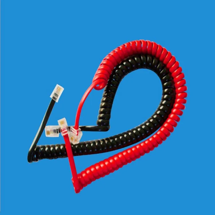 

Direct Selling 4 Core lv bo si Telephone Curve 2 Core Phone Spring Line 4 Core Telephone Wire